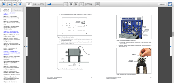 Predictive Maintenance Vibration Analysis Learning System (E18135) eBook Curriculum