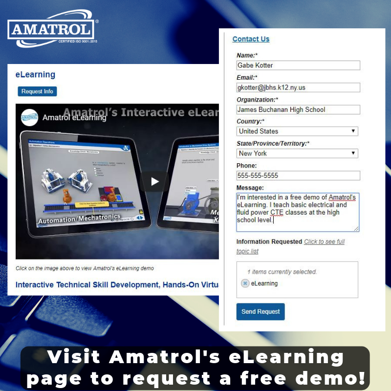 Amatrol eLearning Demo Infographic