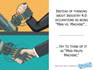 How does Industry 4.0 affect my job? Instead of Man v. Machine, try to think of it as Man Helps Machine