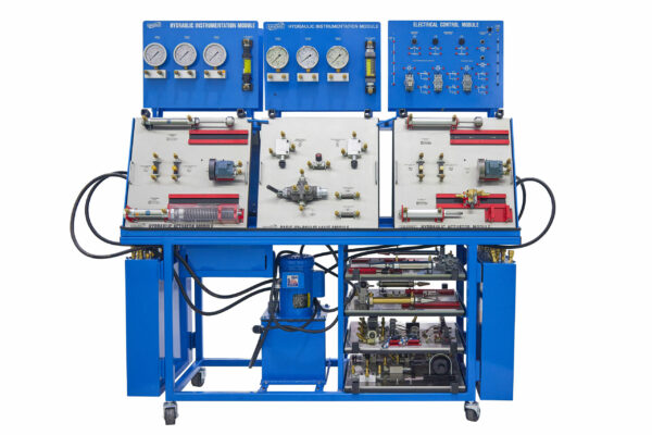 Amatrol Basic Fluid Power Learning System – Double Sided A-Frame Bench with Two Hydraulic Manifolds (850-CD1)