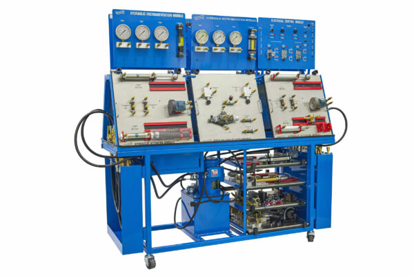 Amatrol Basic Fluid Power Learning System – Double Sided A-Frame Bench with Two Hydraulic Manifolds (850-CD1)